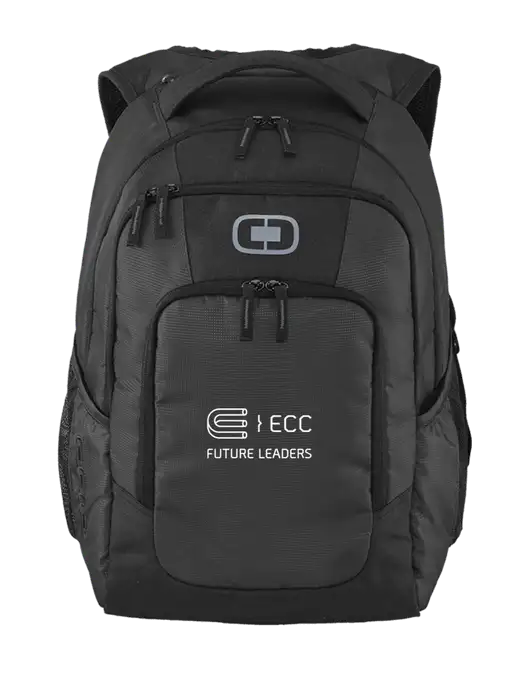 OGIO Diesel Grey Logan Laptop Backpack
 w/ECC Future Leaders Logo
