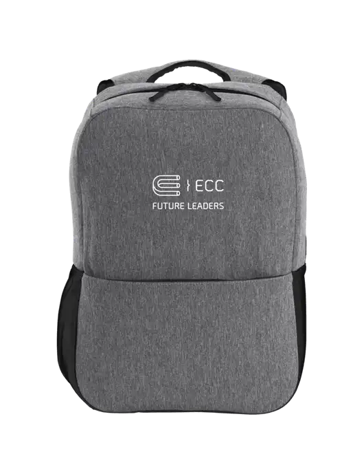 Access Square Laptop Graphite Heather/Black Backpack w/ECC Future Leaders Logo