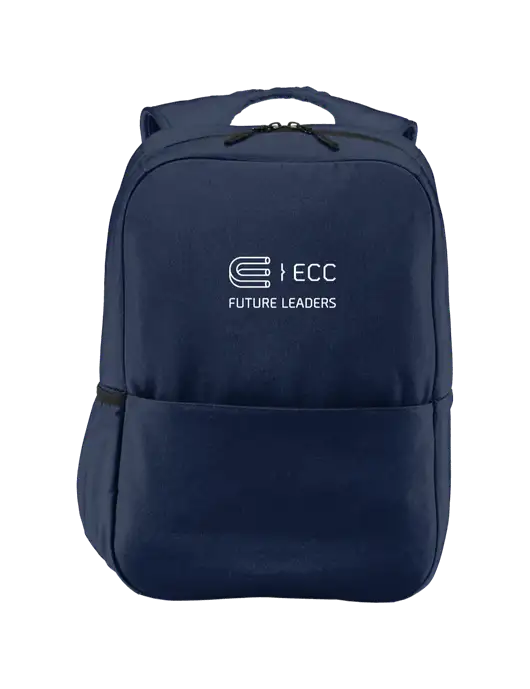 Access Square Laptop River Blue Navy Backpack w/ECC Future Leaders Logo